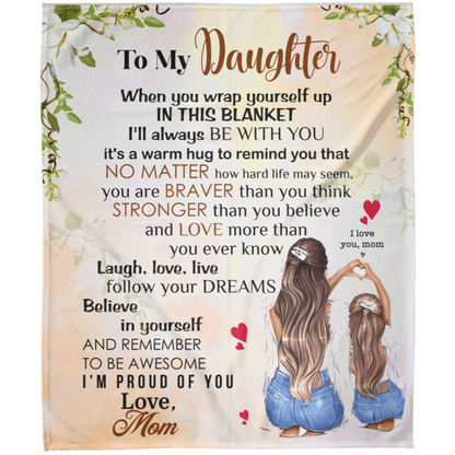 To My Daughter | FLM Arctic Fleece Blanket 50x60