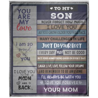 To My Son | FLM Arctic Fleece Blanket 50x60