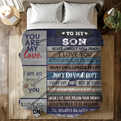 To My Son | FLM Arctic Fleece Blanket 50x60