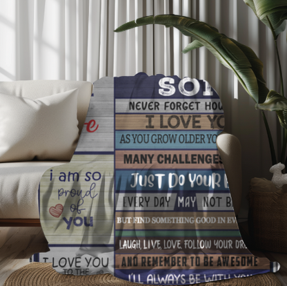 To My Son | FLM Arctic Fleece Blanket 50x60