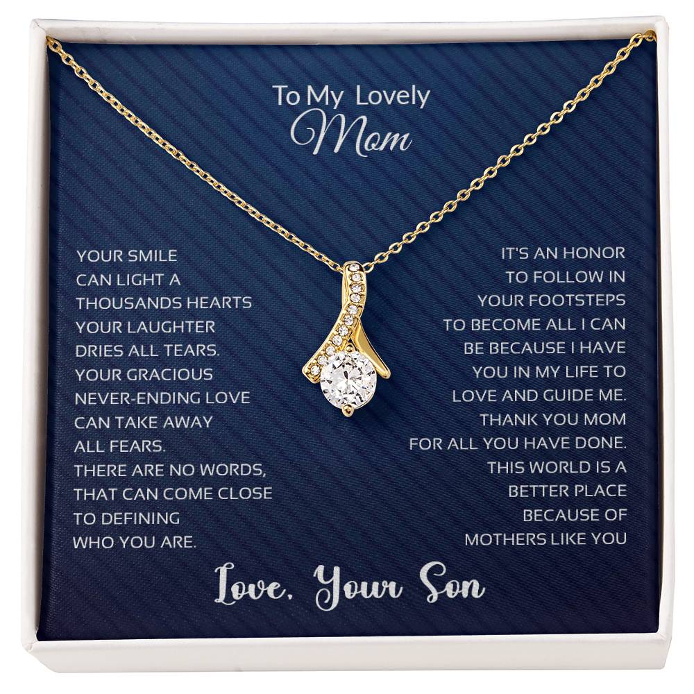 To My Lovely Mom | Thank You - Alluring Beauty necklace