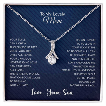 To My Lovely Mom | Thank You - Alluring Beauty necklace