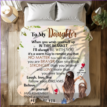 To My Daughter | FLM Arctic Fleece Blanket 50x60