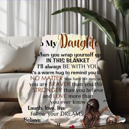 To My Daughter | FLM Arctic Fleece Blanket 50x60